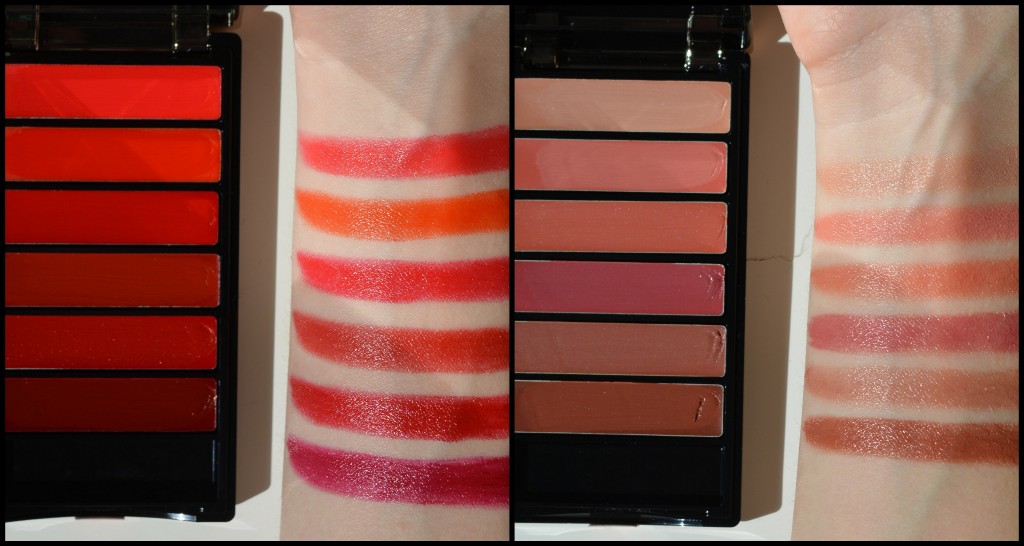 loreal-lip-palette-nude-and-red-swatches